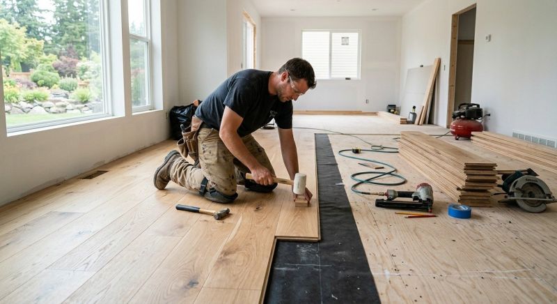 Hickory Floor Installation in Austin, TX