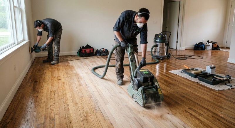 Tiger Wood Floor Refinishing in Alpharetta, GA