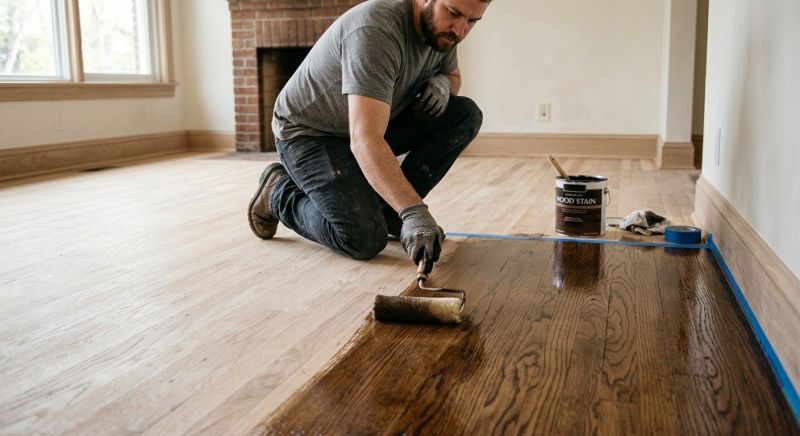 Wood Floor Staining in Kansas City, KS